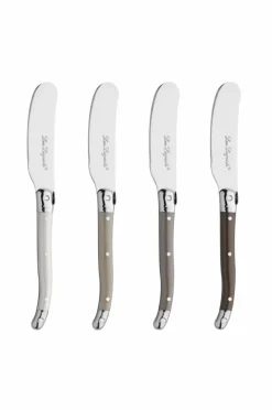 Lou Laguiole Husholdningsartikler>Smørknive Tradition 4-pak Pepper / Pearl / Taupe