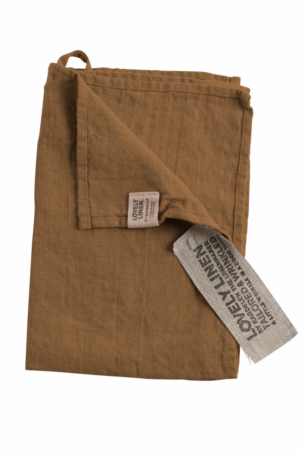 Lovely Linen Gæstehåndklæde Lovely i vasket hør Almond Online