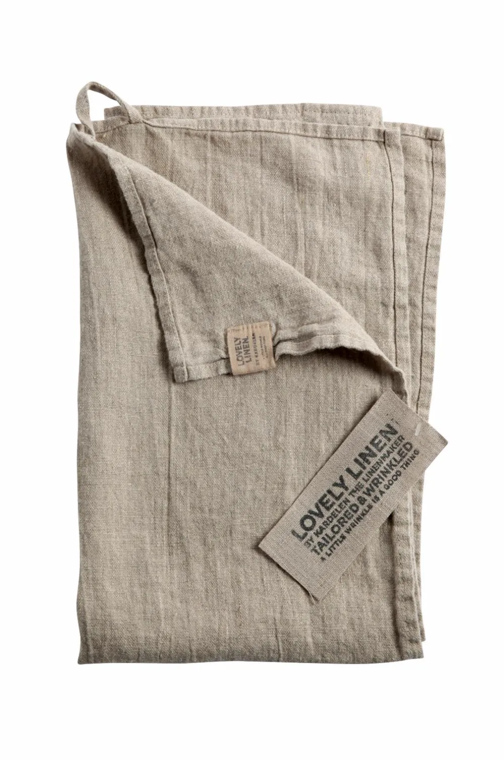 Lovely Linen Køkkentekstiler>Viskestykke Lovely i vasket hør Natural beige