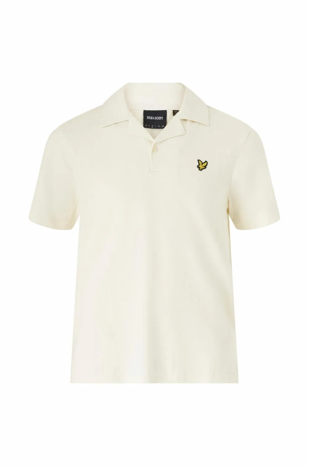 Lyle & Scott Poloshirts>Poloshirt Linen Revere Collar Polo Shirt X788 natural