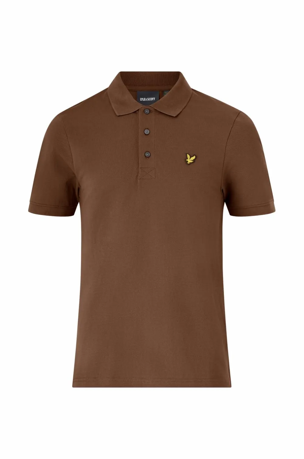 Lyle & Scott Poloshirt Plain Polo Shirt Y045 Bottle Brown Online