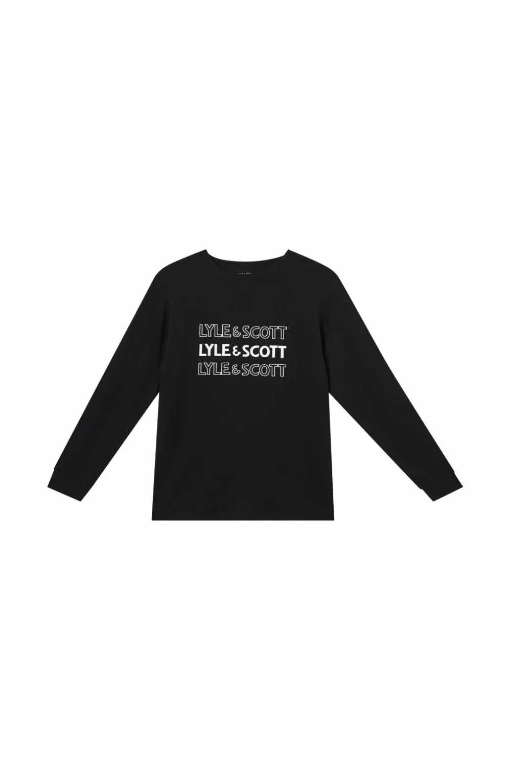 Lyle & Scott Pyjamassæt Burt Black Outlet