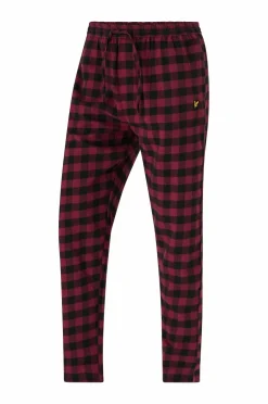 Lyle & Scott Pyjamassæt Holden SS Sleep Set Light Grey Marl/Salute Check New