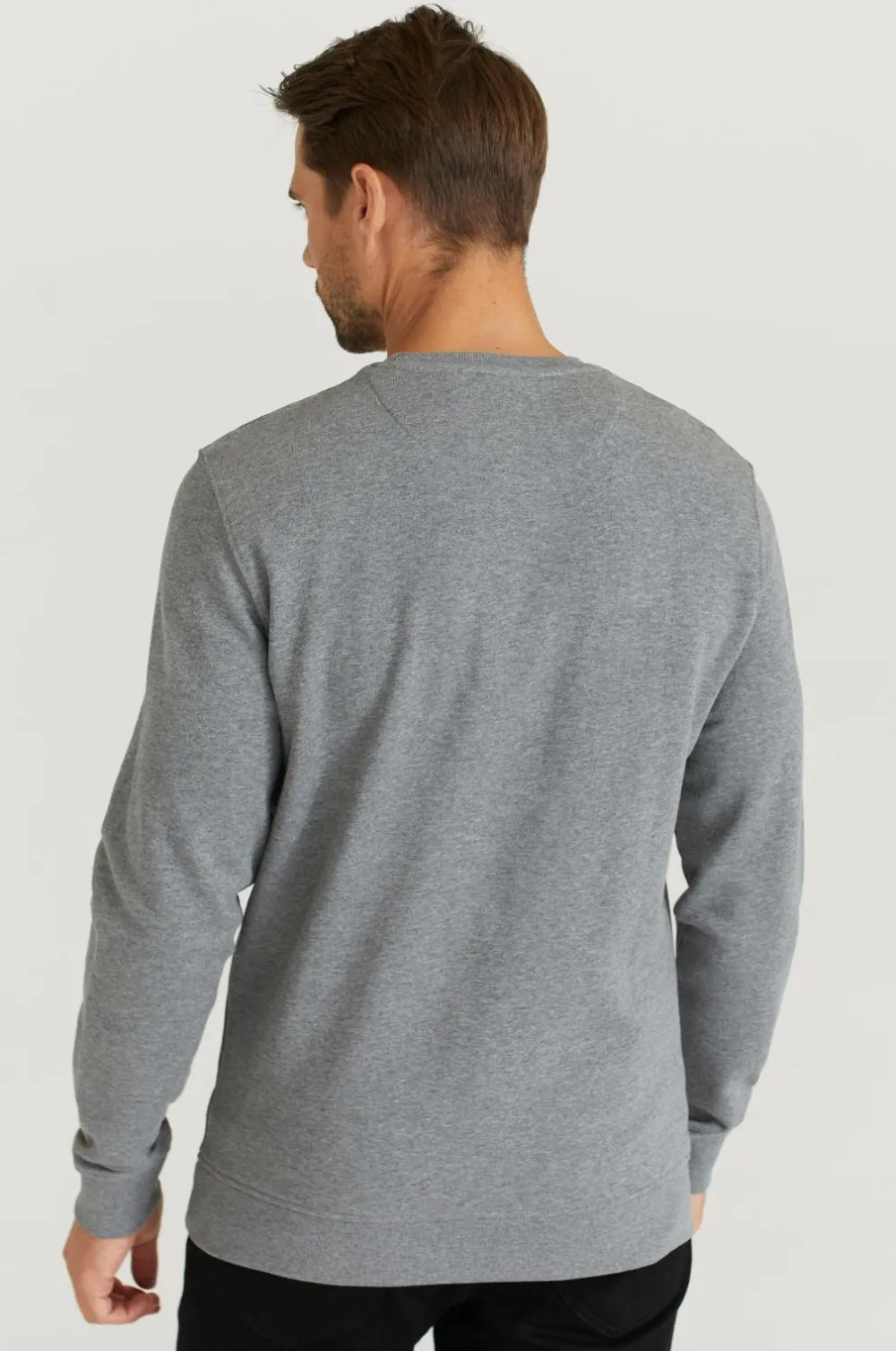 Lyle & Scott Sweatshirt Crew Neck Sweatshirt Mid Grey Marl Discount