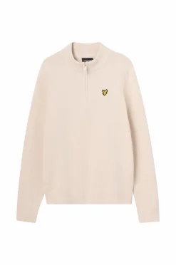 Lyle & Scott Trøje 1/4 Zip Jumper W503 Putty Outlet