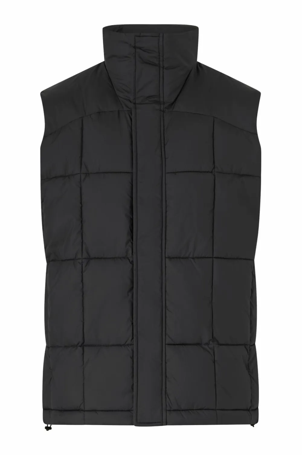 Lyle & Scott Vest Quilted Pannelled Gilet Z865 jet black Hot