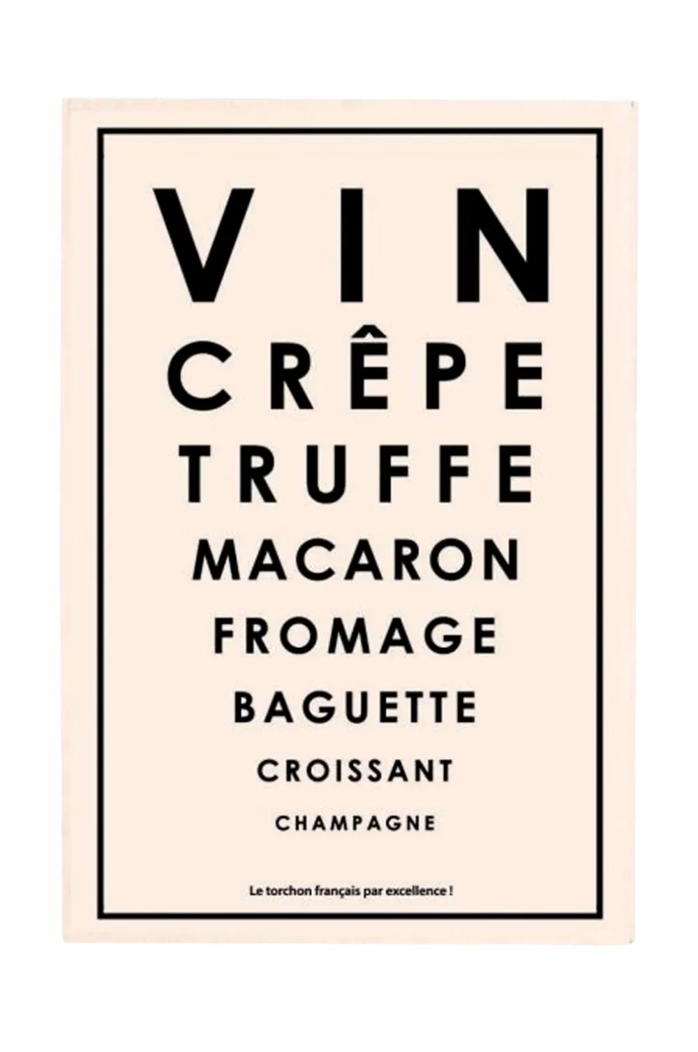 Maison Vivaraise Køkkenhåndklæde French Specialites 48 X 72 Sort Discount