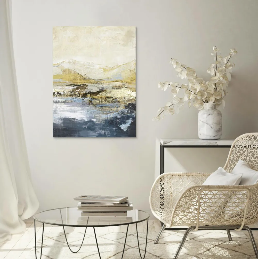 Malerifabrikken Posters & Billeder>Astonish 2/ Blandet maleri / 60 X 80 cm Blå