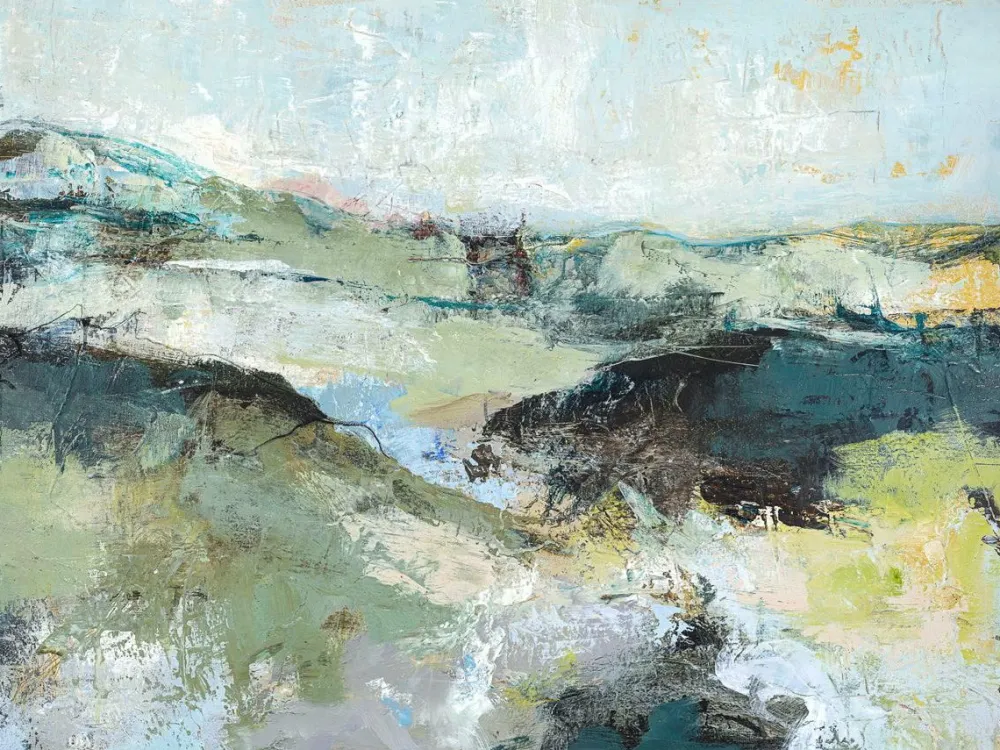 Malerifabrikken Posters & Billeder>Mountain / Blandet maleri / 120 X 90 cm Green