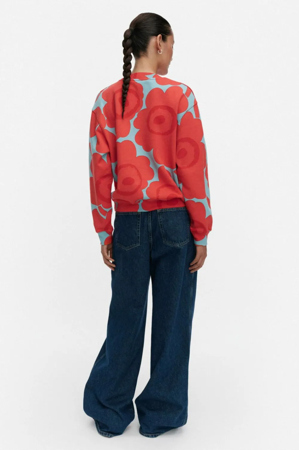 Marimekko Sweatshirts & Hoodies>Leiot Unikko lyseblå, rød