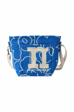 Marimekko Mono Mini Crossbody Unikko blå, råhvid