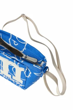 Marimekko Mono Mini Crossbody Unikko blå, råhvid