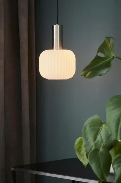 Markslöjd Loftlampe Sober Small 1L Stål/hvid