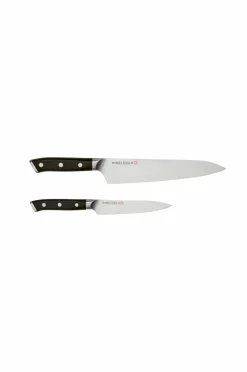 Markus Aujalay Køkkenknive & Knivtilbehør>Knivsæt Classic 2 dele Nikkelpletteret messing