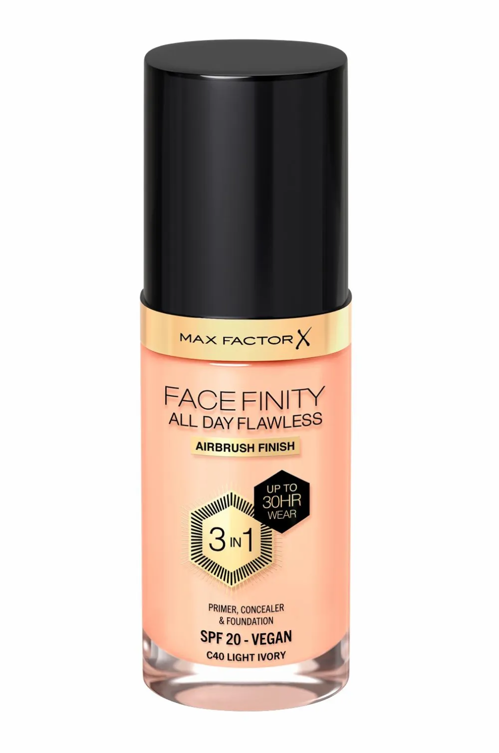Max Factor Ansigt>All Day Flawless 3in1 Foundation 40 light ivory