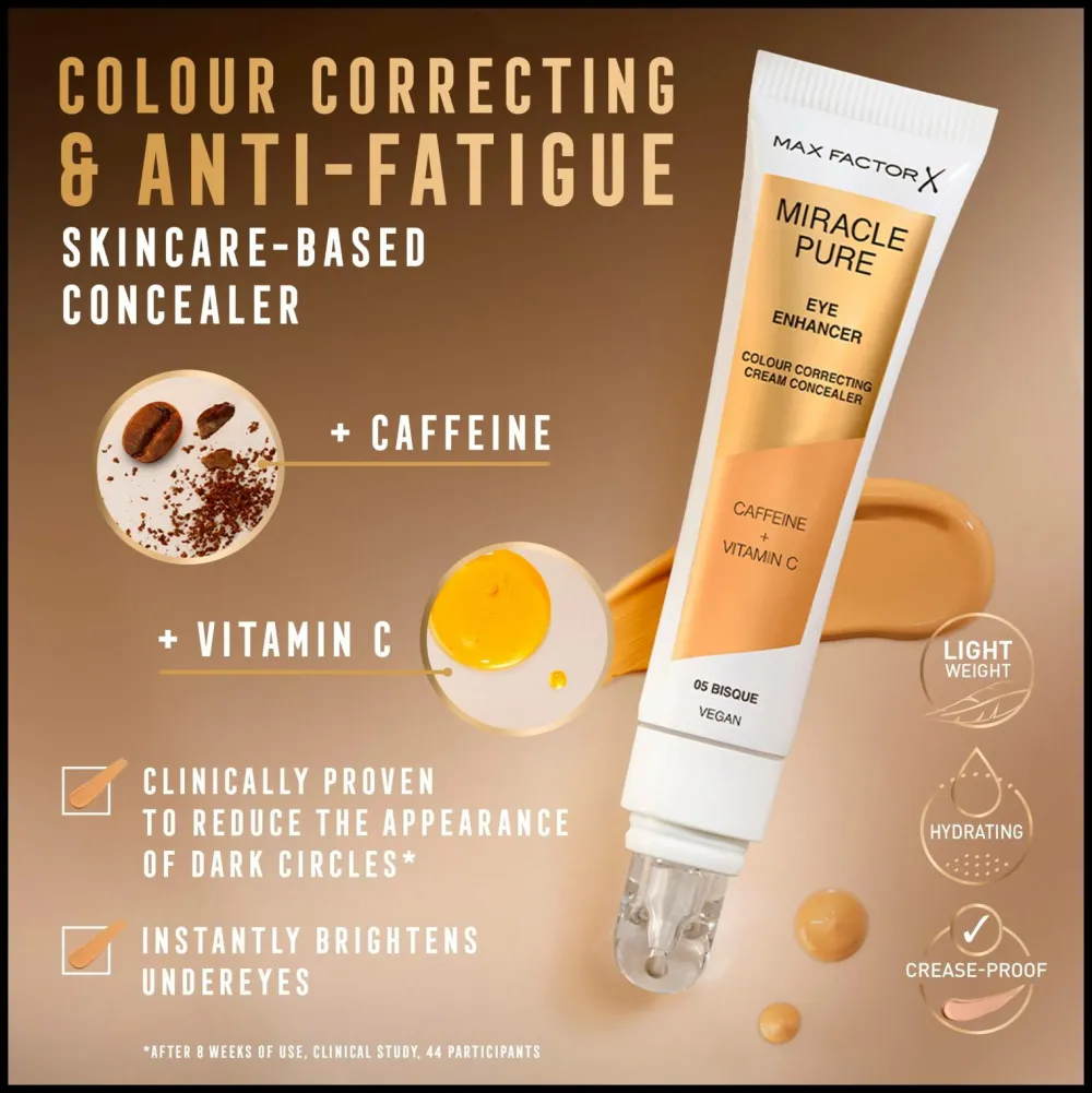 Max Factor Miracle Pure Eye Enhancer 10 ml 04 Honey Clearance