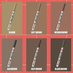 Maybelline BUILD-A-Brow 2-I-1 Brow Pen 260 Deep Brown Outlet