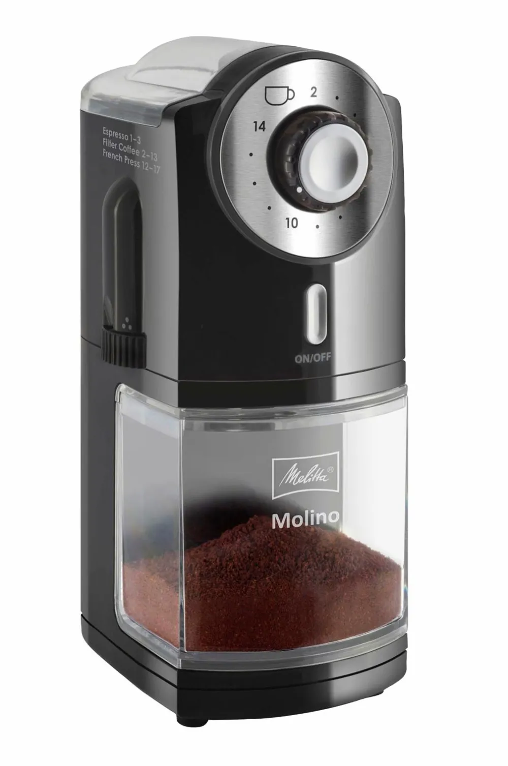 Melitta Kaffe- & Espressomaskiner>Kaffekværn Molino Sort