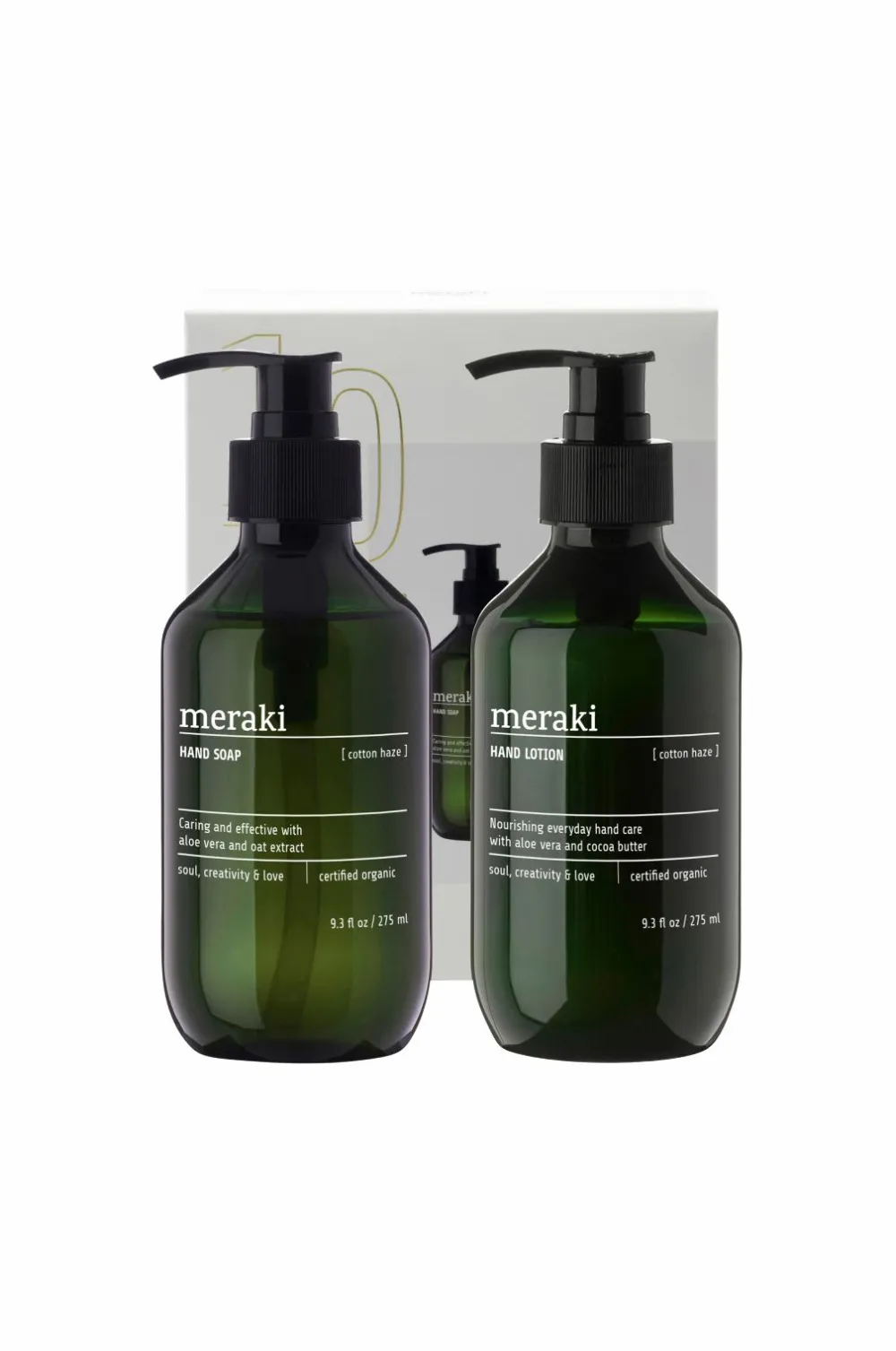 Meraki Kropspleje|Gaveæsker>Giftbox Cotton Haze Simple Hand Care Green