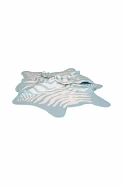 Mille Notti Dyne- & Pudebetræk Til Børn>Baby Plaid Zebra Aqua