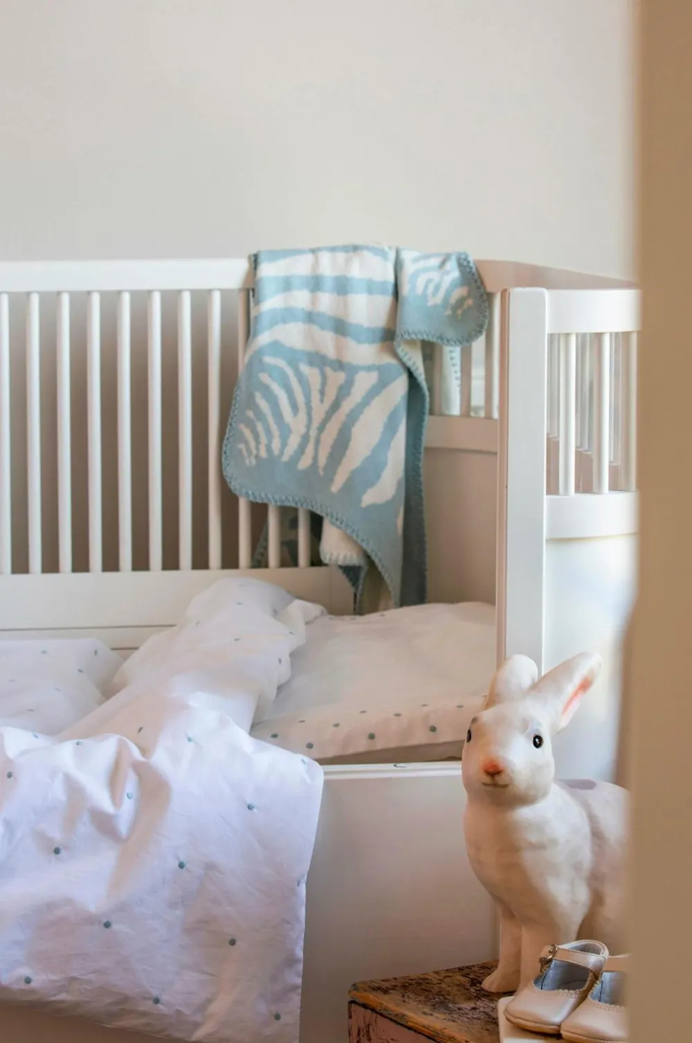 Mille Notti Dyne- & Pudebetræk Til Børn>Baby Plaid Zebra Aqua