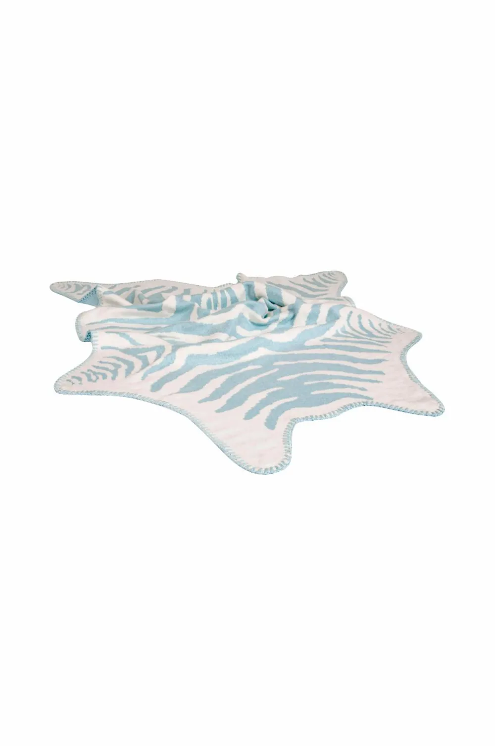 Mille Notti Dyne- & Pudebetræk Til Børn>Baby Plaid Zebra Aqua