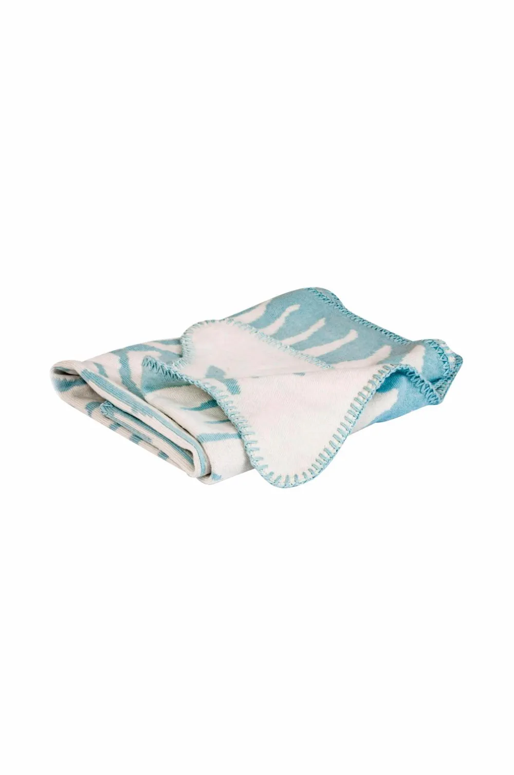 Mille Notti Dyne- & Pudebetræk Til Børn>Baby Plaid Zebra Aqua