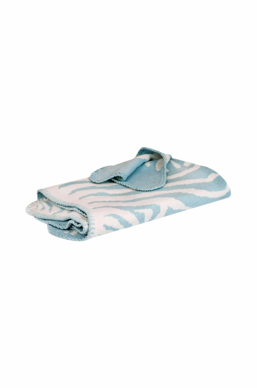 Mille Notti Dyne- & Pudebetræk Til Børn>Baby Plaid Zebra Aqua