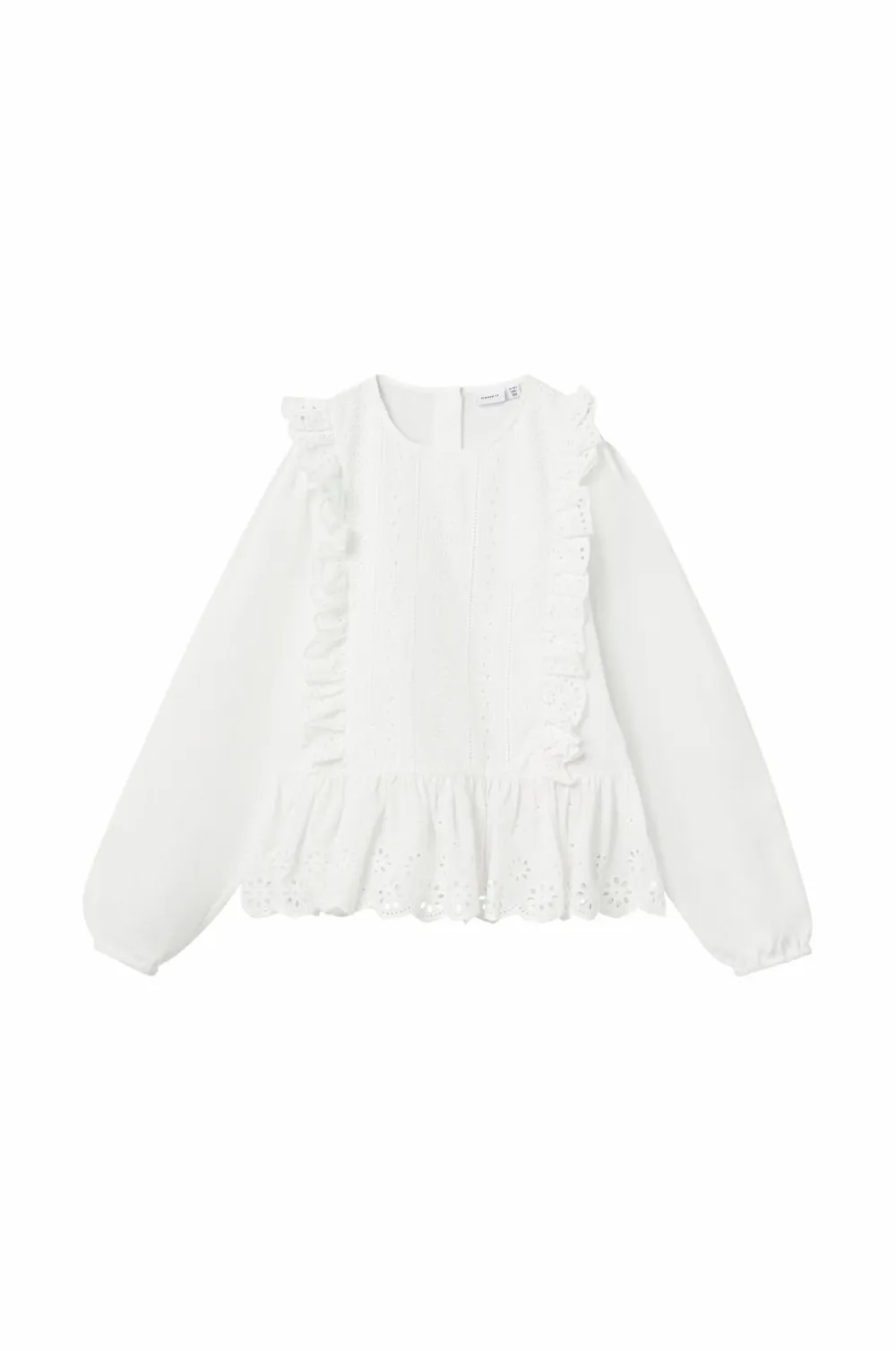 Name it Bluse nkfKora LS Shirt Bright white