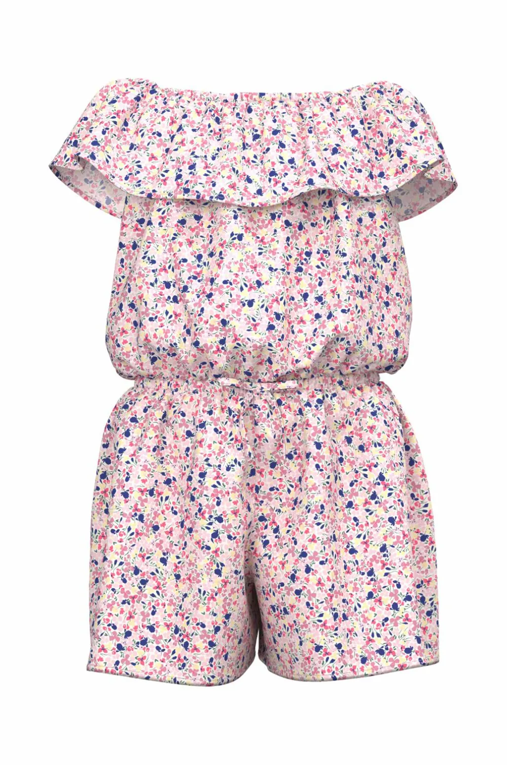 Name it Jumpsuits>Buksekjole nmfVinaya SS Playsuit White alyssum