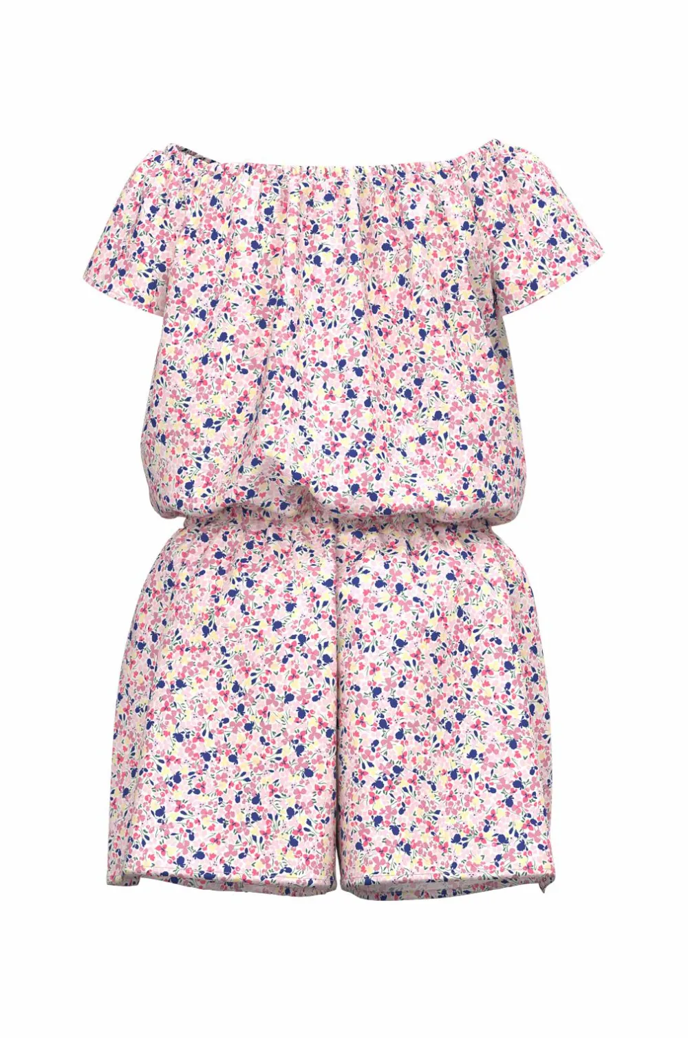 Name it Jumpsuits>Buksekjole nmfVinaya SS Playsuit White alyssum