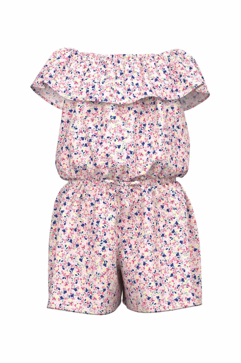 Name it Jumpsuits>Buksekjole nmfVinaya SS Playsuit White alyssum