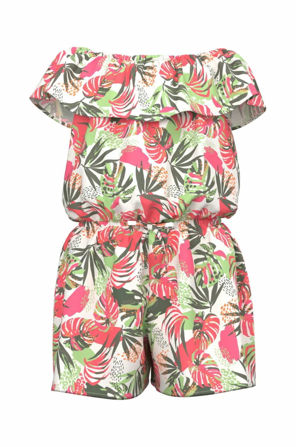 Name it Jumpsuits>Buksekjole nmfVinaya SS Playsuit Bright white
