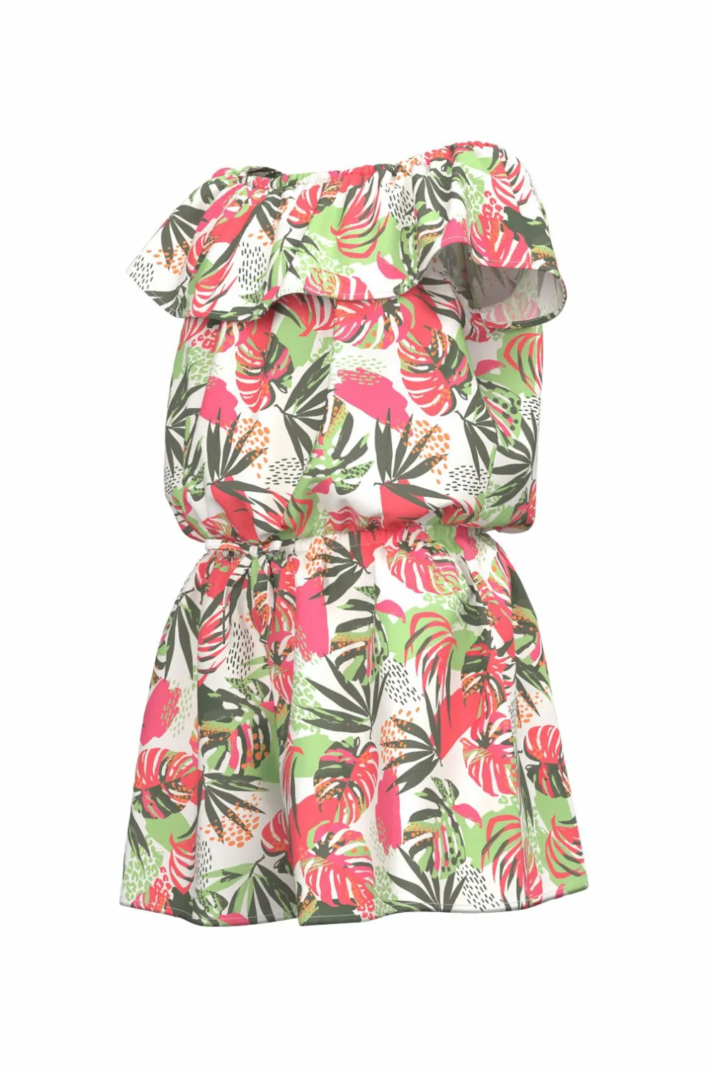Name it Jumpsuits>Buksekjole nmfVinaya SS Playsuit Bright white