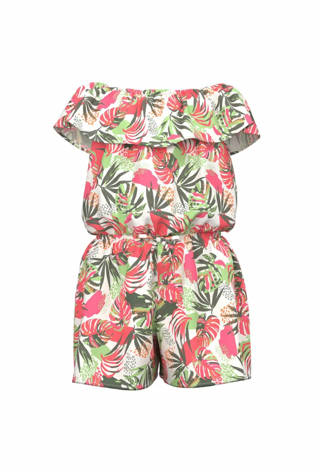Name it Jumpsuits>Buksekjole nmfVinaya SS Playsuit Bright white