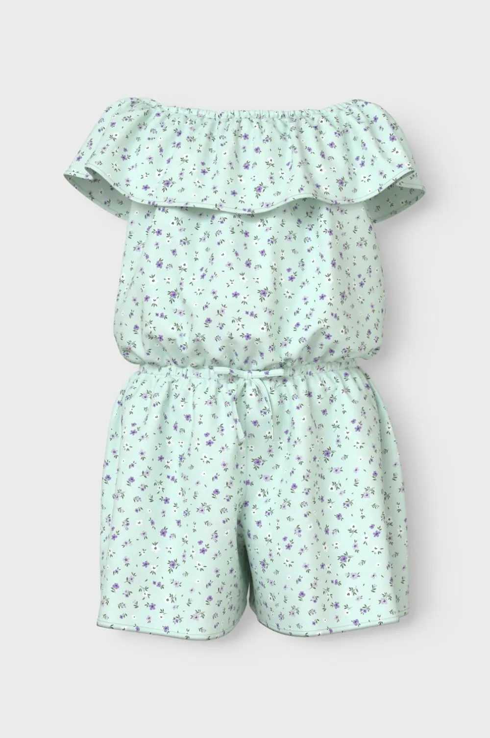Name it Jumpsuits>Buksekjole nkfVinaya SS Playsuit Aqua Glass