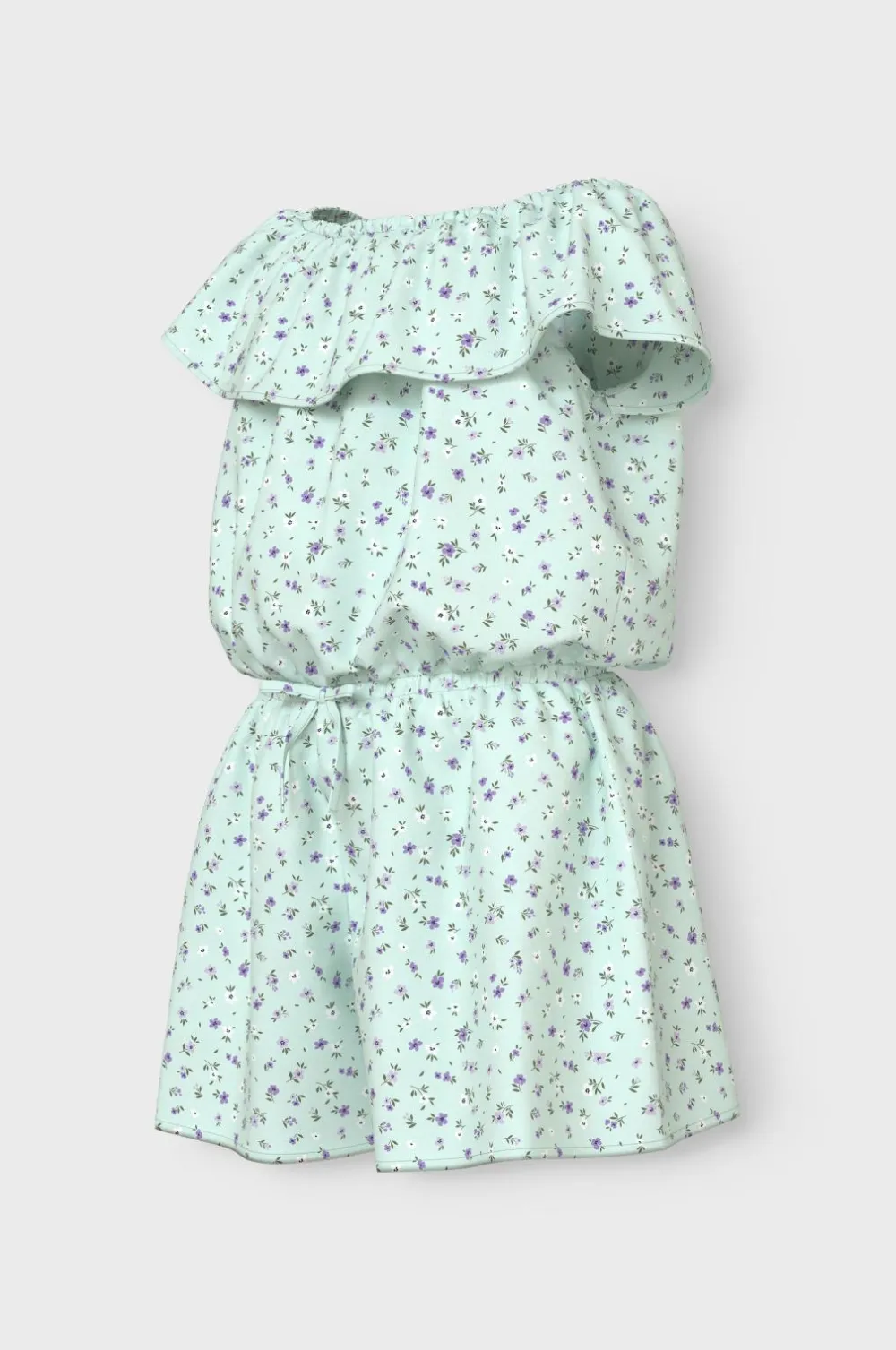 Name it Jumpsuits>Buksekjole nkfVinaya SS Playsuit Aqua Glass