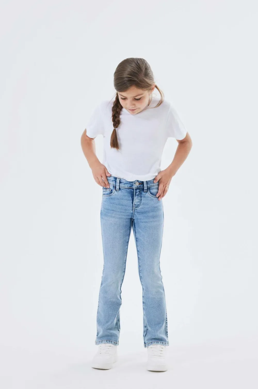 Name it Jeans nkfPolly Skinny Boot Jeans 1142 Light blue denim Clearance