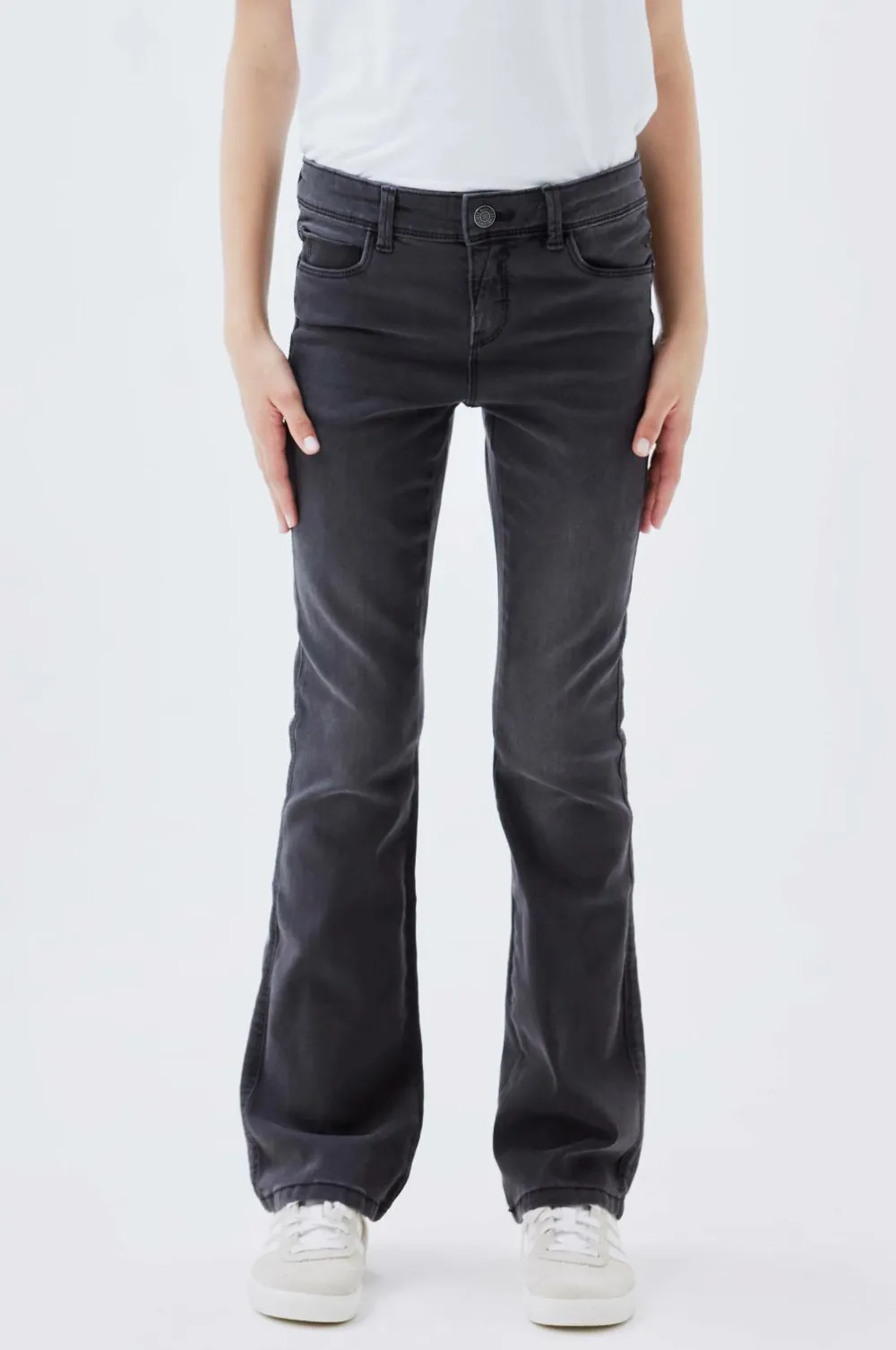 Name it Jeans nkfPolly Skinny Boot Jeans 1142 Dark grey denim Hot