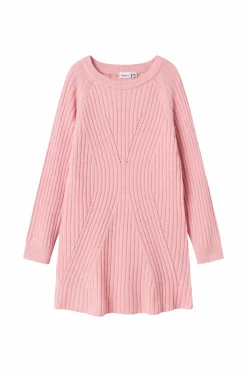 Name it Kjole NkfRikine LS Knit Dress PB Cradle pink Clearance