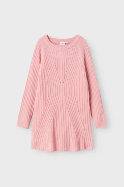 Name it Kjole NkfRikine LS Knit Dress PB Cradle pink Clearance