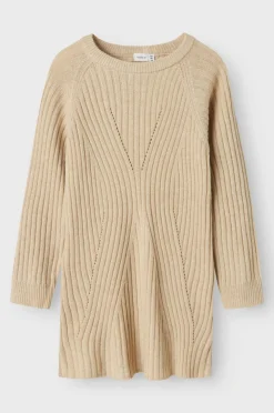 Name it Kjole NkfRikine LS Knit Dress PB Doeskin Best