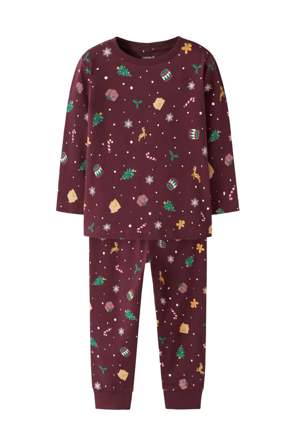 Name it Pyjamassæt nmnVismas LS Bordeaux New