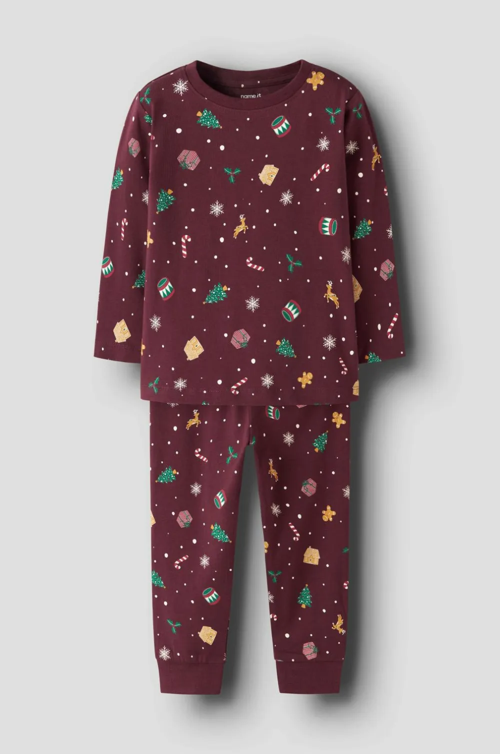 Name it Pyjamassæt nmnVismas LS Bordeaux New