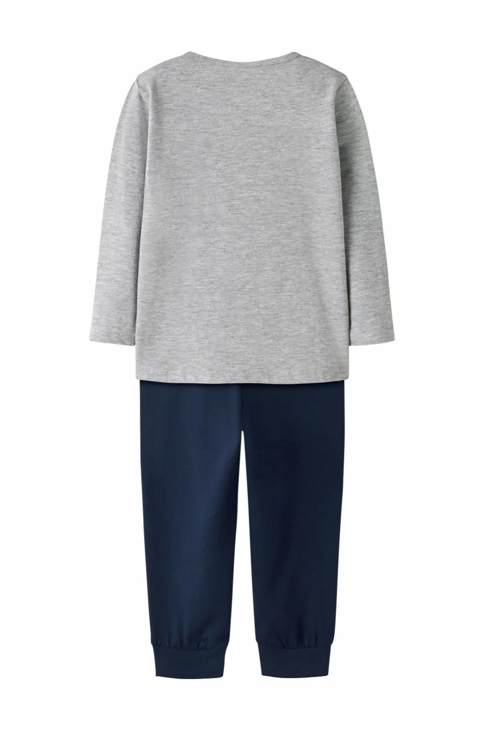 Name it Nattøj & Homewear>Pyjamassæt nmmNightset Grey Firetruck Grey melange