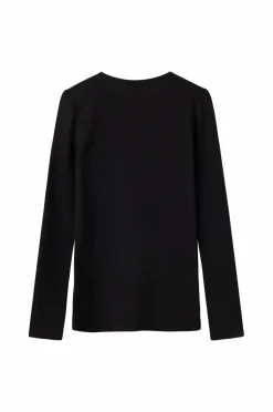 Name it Undertøj>Termisk top nknWax Wool Rib LS Black