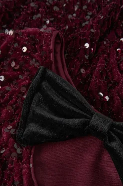 Name it Top nkfRusitta LS Bow Bordeaux Hot