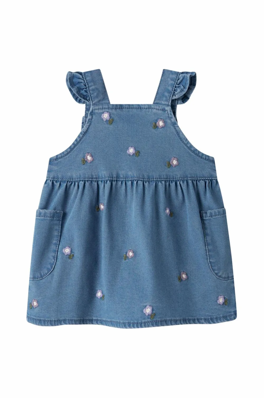 Name it Kjoler & Tunikaer>baby Cowboykjole nbfSage Dnm Spencer 3606-yb Denim blue