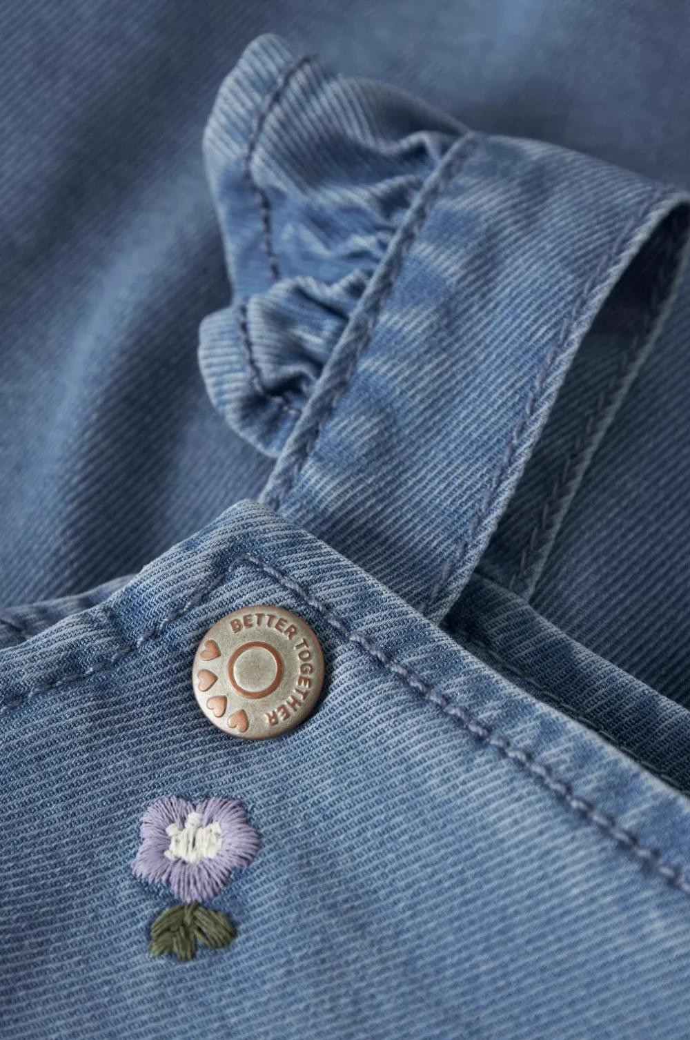 Name it Kjoler & Tunikaer>baby Cowboykjole nbfSage Dnm Spencer 3606-yb Denim blue