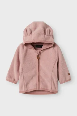 Name it baby Jakke nbnMeeko Fleece Melange Woodrose Clearance